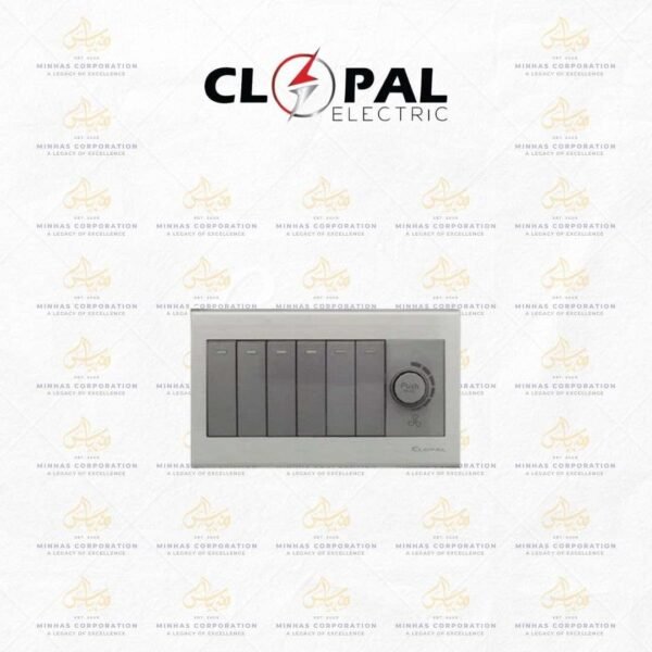 Clopal Elegant Grey Series 6 + 1 Dimmer Superior Quality