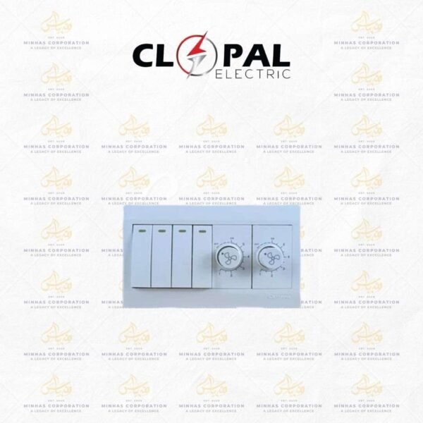 Clopal Pure White Series 4 + 2 Dimmer Superior Quality