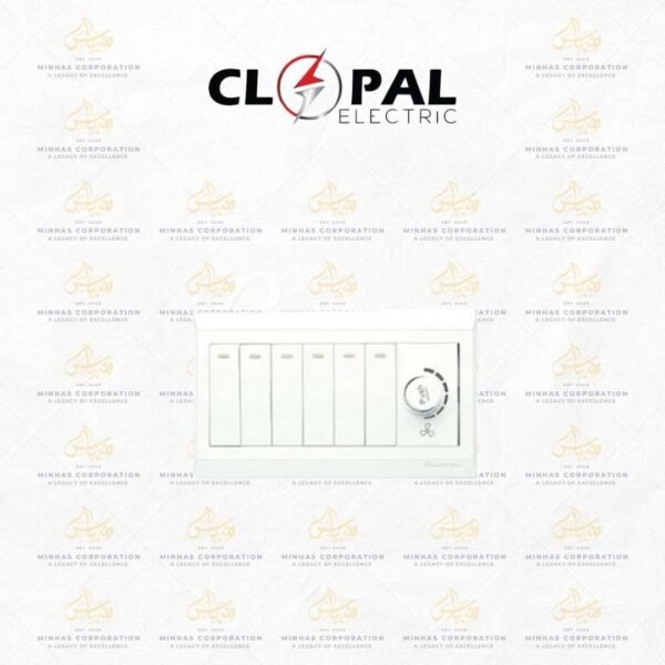 Clopal Pure White Series 6 + 1 Dimmer Superior Quality