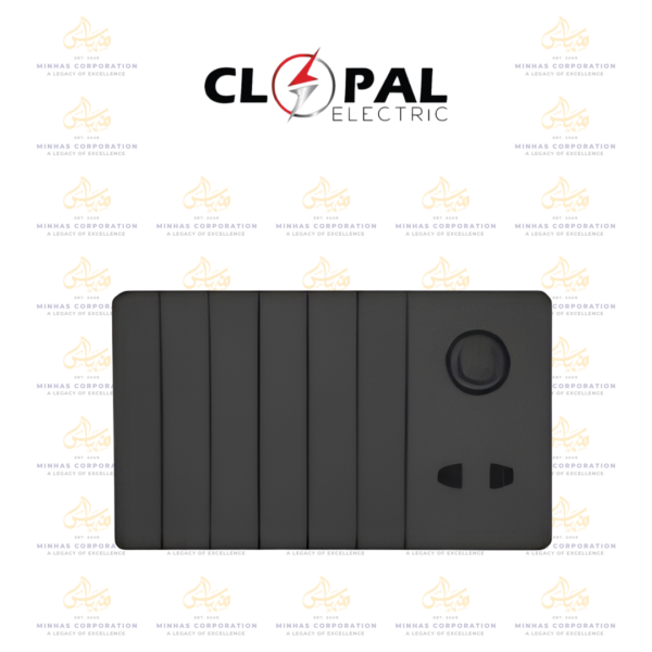 Clopal Jaguar Black Series 6 + 1 Dimmer + 1 Socket