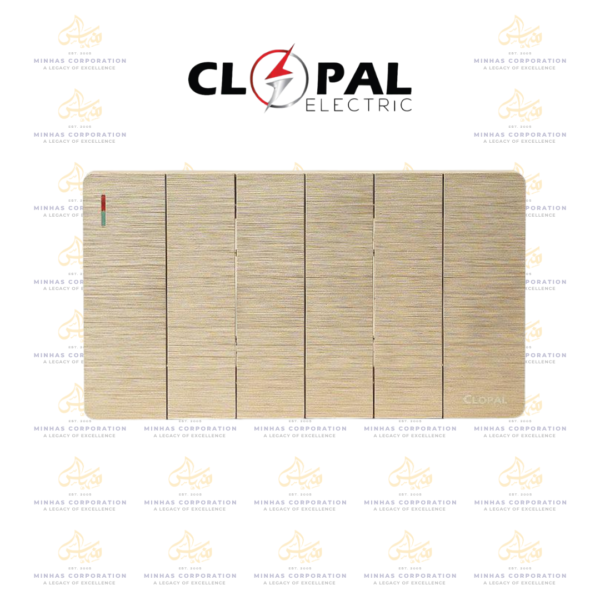 Clopal ARC Series 6-Gang Switch