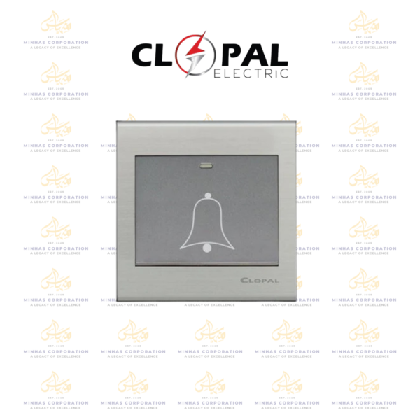 Clopal Elegant Grey Series Bell Push