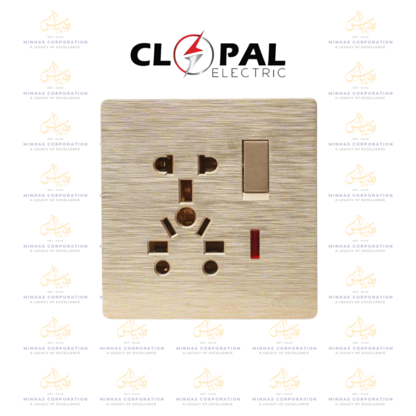 Clopal ARC Series Light Plug Sw + Extra Soc