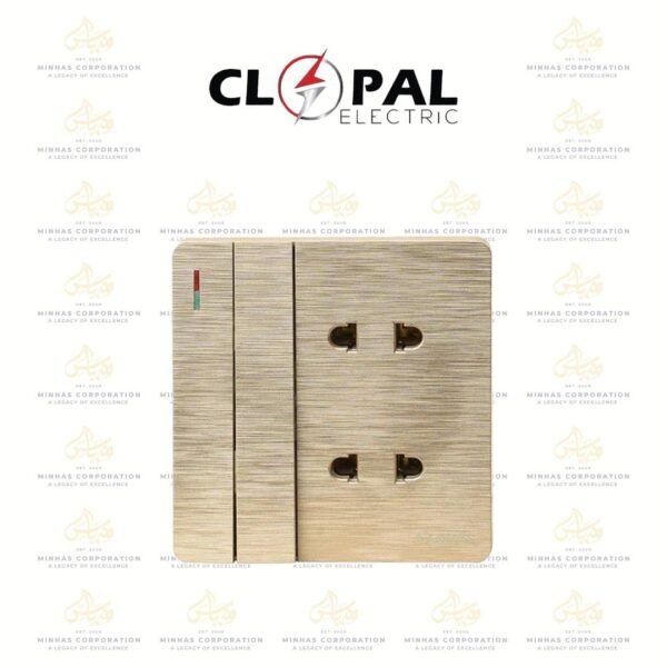Clopal ARC 2+2 Switch Socket