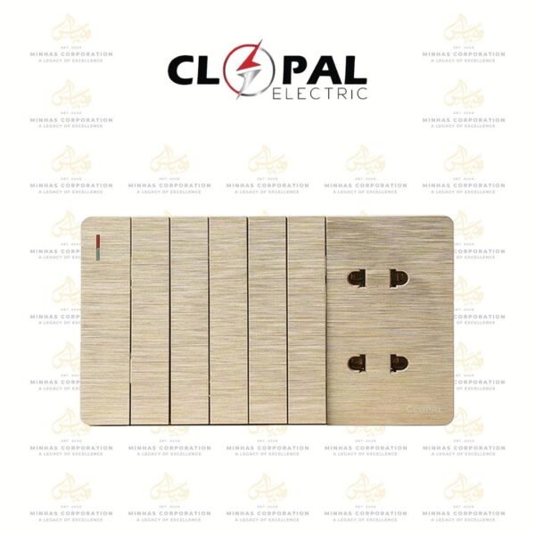 Clopal ARC 6+2 Switch Socket