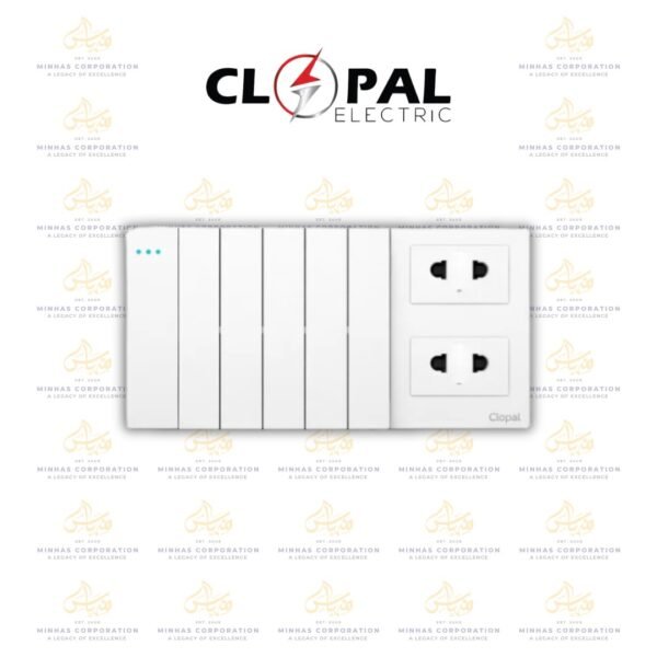 Clopal Cloud 6+2 Switch Socket