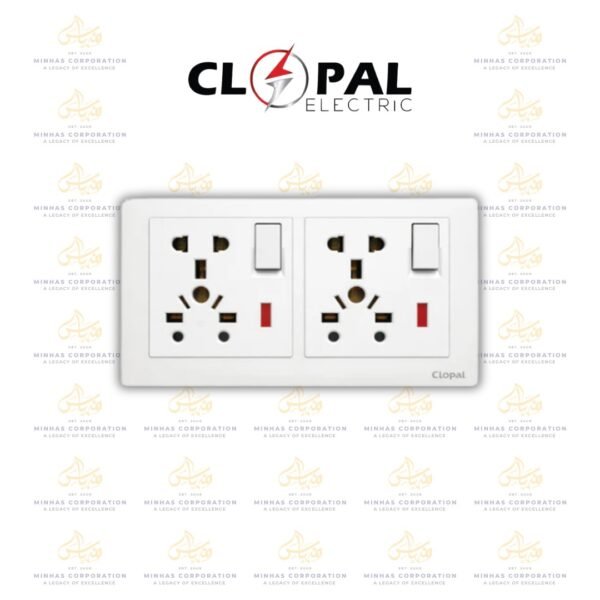 Clopal Cloud Double Multi + 13A Flat BS Socket
