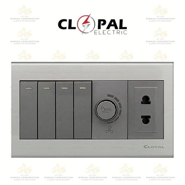 Clopal Elegant 4+1 Dimmer + 1 Socket
