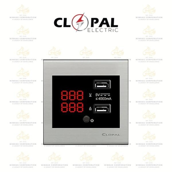 Clopal Elegant USB Digital Display Charger