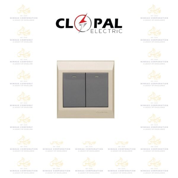 Clopal Golden Metallic 2 Gang