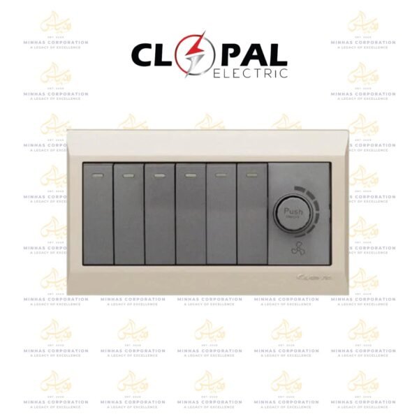 Clopal Golden Metallic 6+1 Dimmer