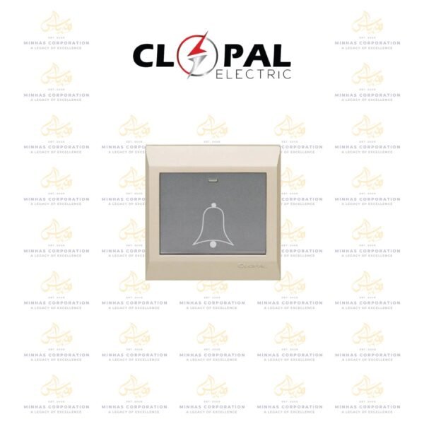 Clopal Golden Metallic Bell Push