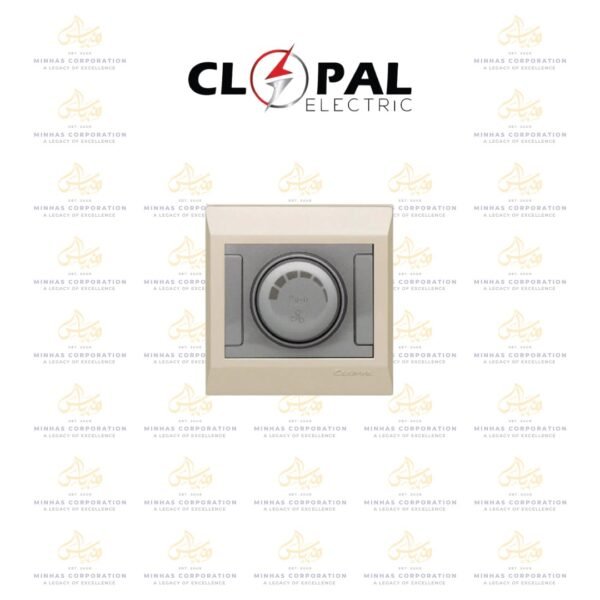 Clopal Golden Metallic Push Big Fan Dimmer