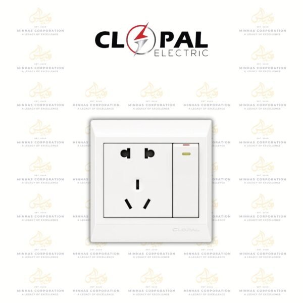 Clopal Ideas White Small 2-Pin Socket