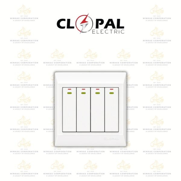 Clopal Ideas White 4 Gang