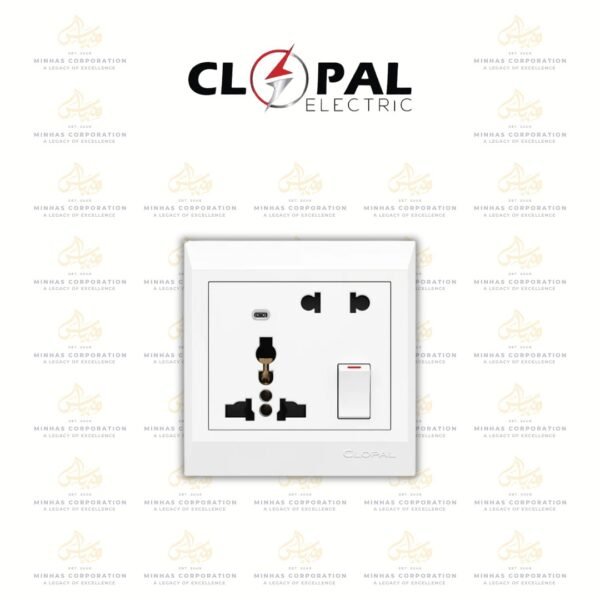 Clopal Ideas White Multi Socket + Extra Socket