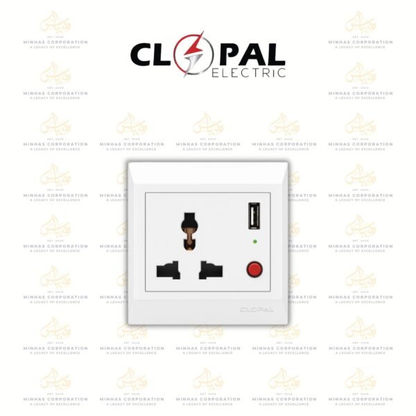 Clopal Ideas White Fast Charger USB + Multi Socket