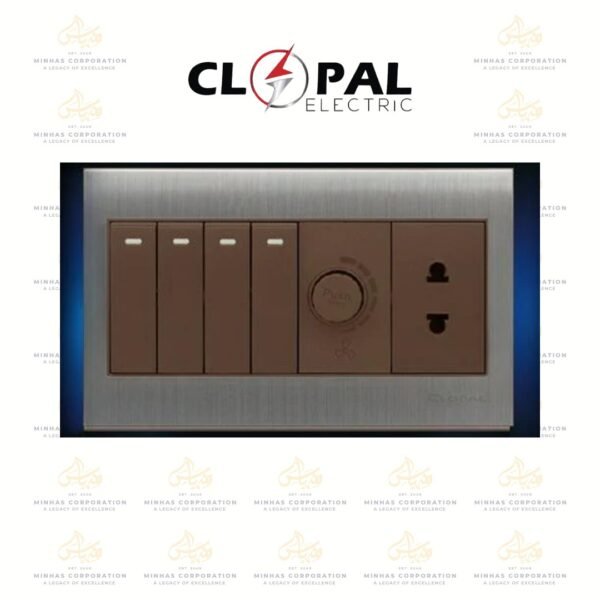 Clopal Night Rider 4+1 Dimmer + 1 Socket