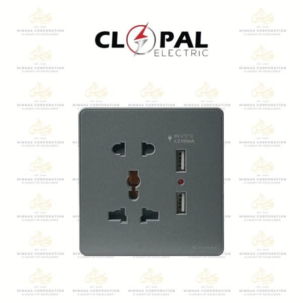 Clopal Platinum Fast Charger USB + Multi Socket