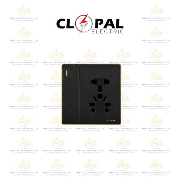 Clopal Volt Light Plug Switch + Extra Socket