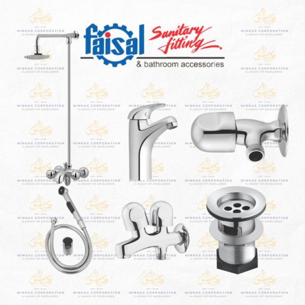 Faisal Sanitary Aqua Series Bath Set Complete 8 Pieces