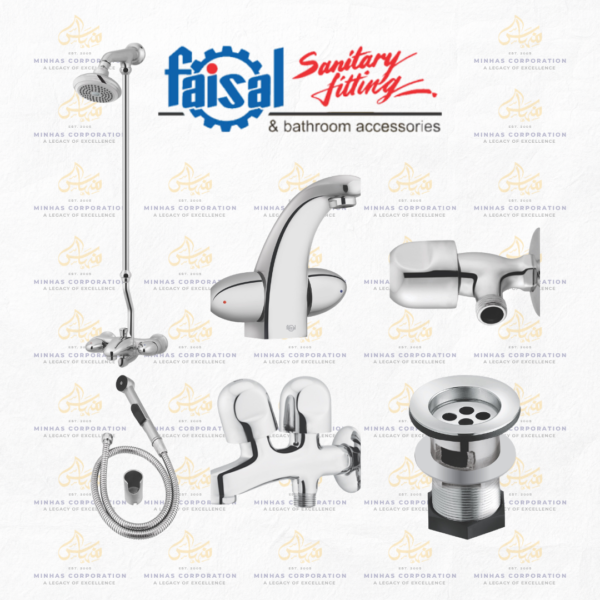 Faisal Sanitary Capri Series Bath Set Complete 8 Pieces