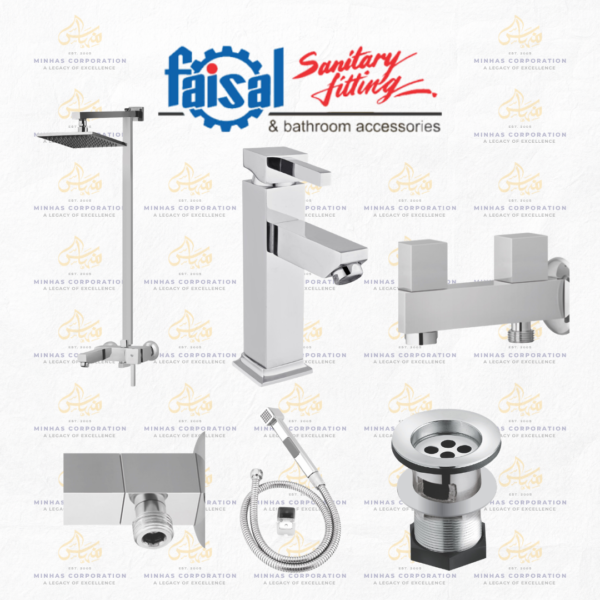 Faisal Sanitary Casper Series Bath Set Complete 8 Pieces