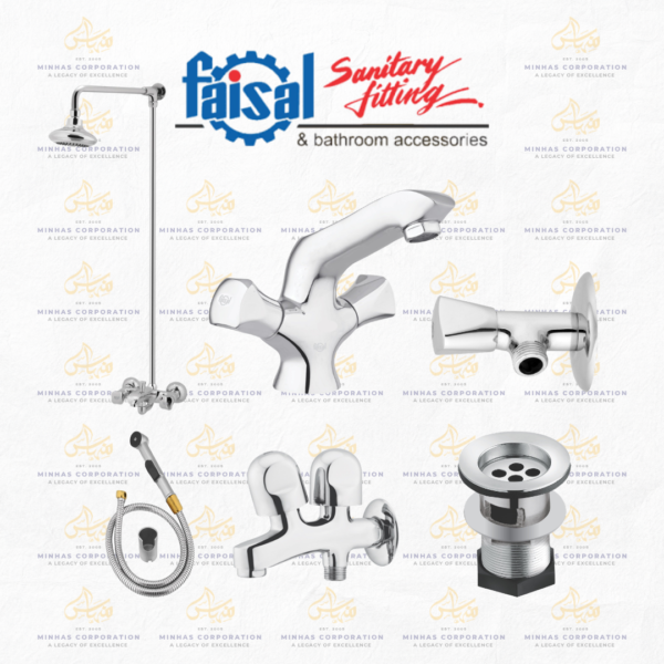 Faisal Sanitary Echo Series Bath Set Complete 8 Pieces