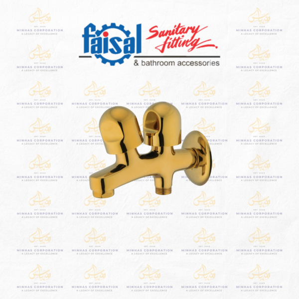 Faisal Sanitary Flat Double Bib Cock