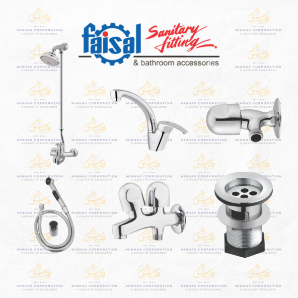 Faisal Sanitary Gemini Series Bath Set Complete 8 Pieces