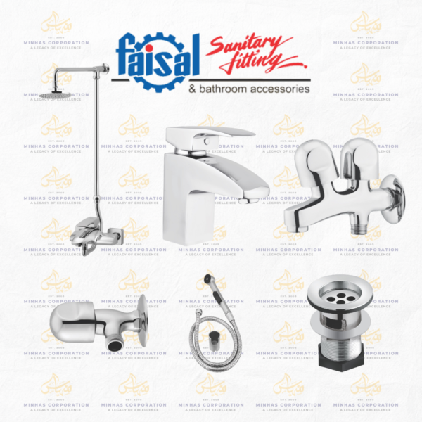 Faisal Sanitary Grace Series Bath Set Complete 8 Pieces