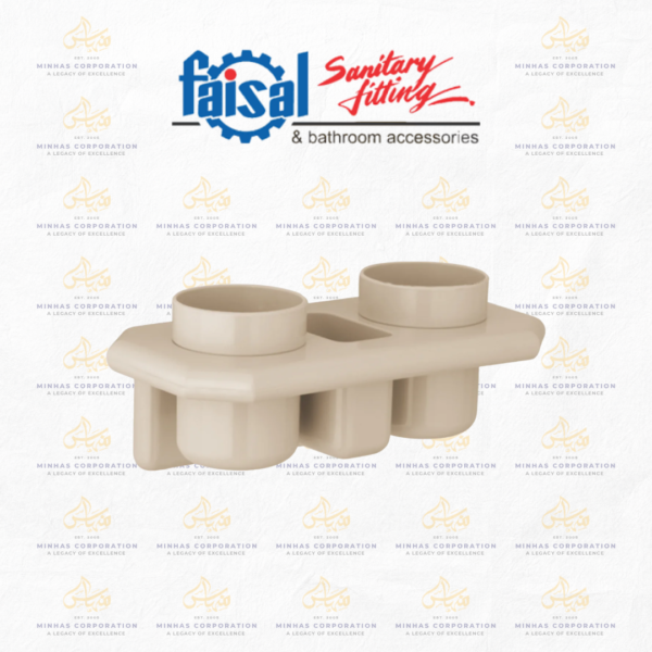 Faisal Sanitary Lotus Plastic Tooth Brush Holder