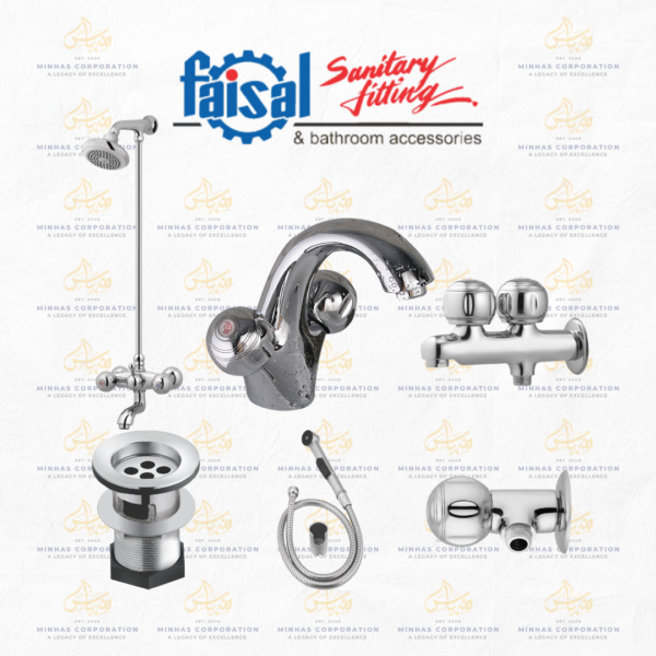 Faisal Sanitary Moon Series Bath Set Complete 8 Pieces