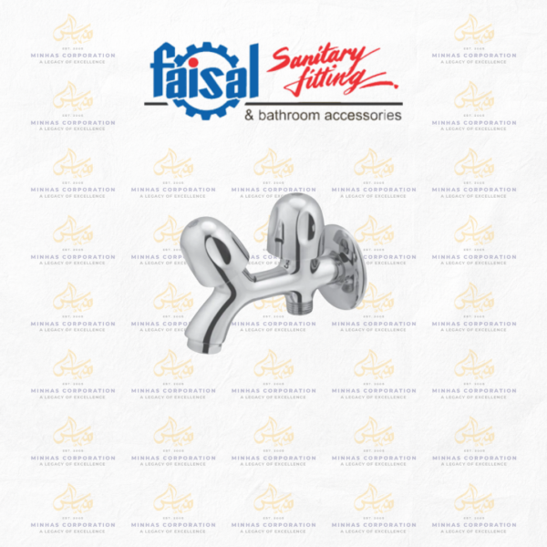 Faisal Sanitary Project 4 Knobs Double Bib Cock