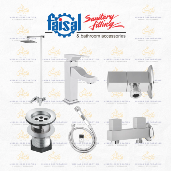 Faisal Sanitary Recta Series Bath Set Complete 8 Pieces