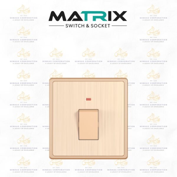 Matrix Icon Gold 20A DP Switch