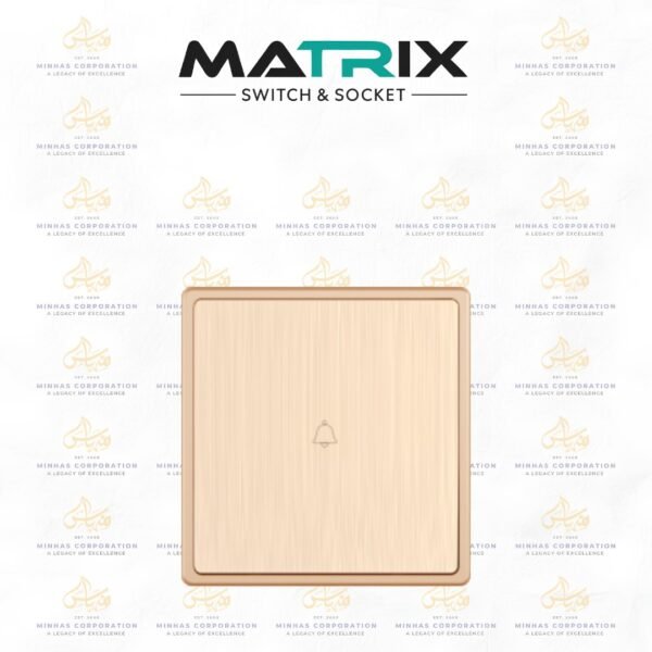 Matrix Icon Gold Bell Push