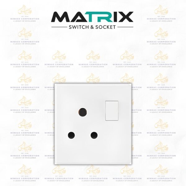 Matrix Icon White Power Plug 15A