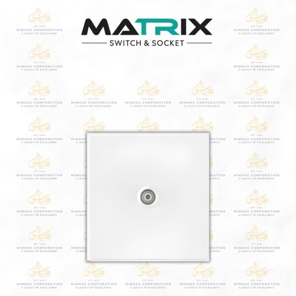 Matrix Icon White TV Socket