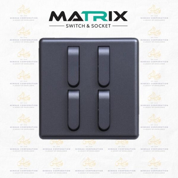 Matrix Active Grey 4 Gang