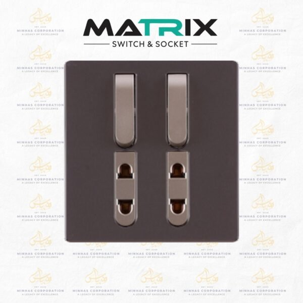 Matrix Active Purple 2-Gang 2-Socket