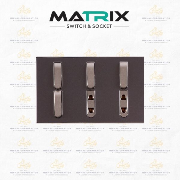 Matrix Active Purple 4-Gang 2-Socket