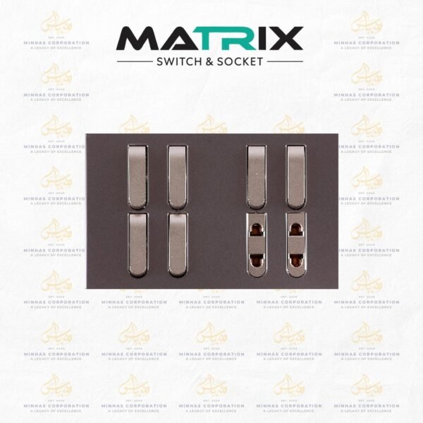 Matrix Active Purple 6-Gang 2-Socket