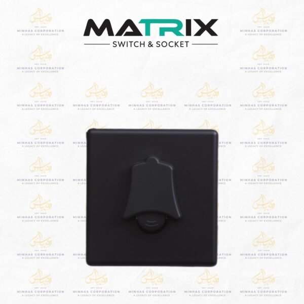 Matrix Active Black Waterproof Bellpush