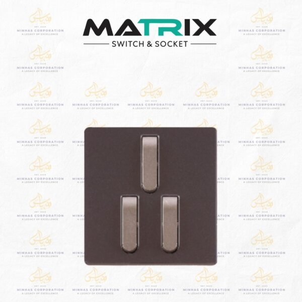 Matrix Active Purple 2 Switch 1 Socket