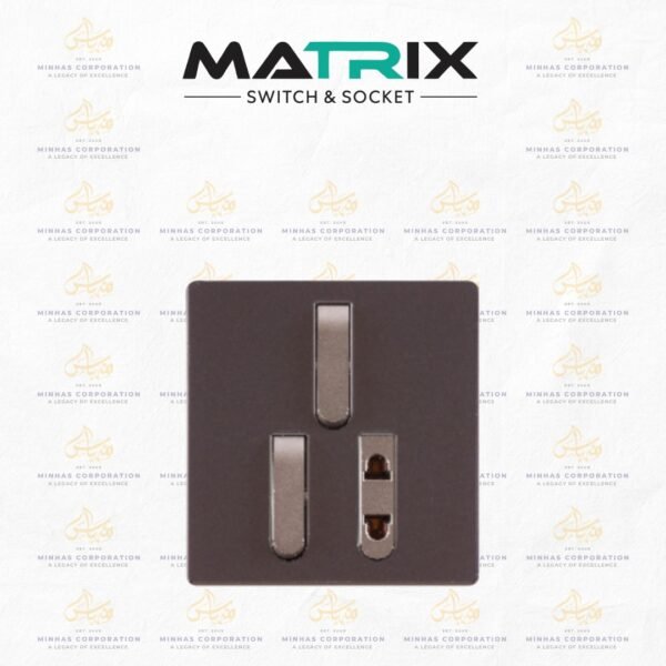 Matrix Active Purple 2 Switch 2 Socket