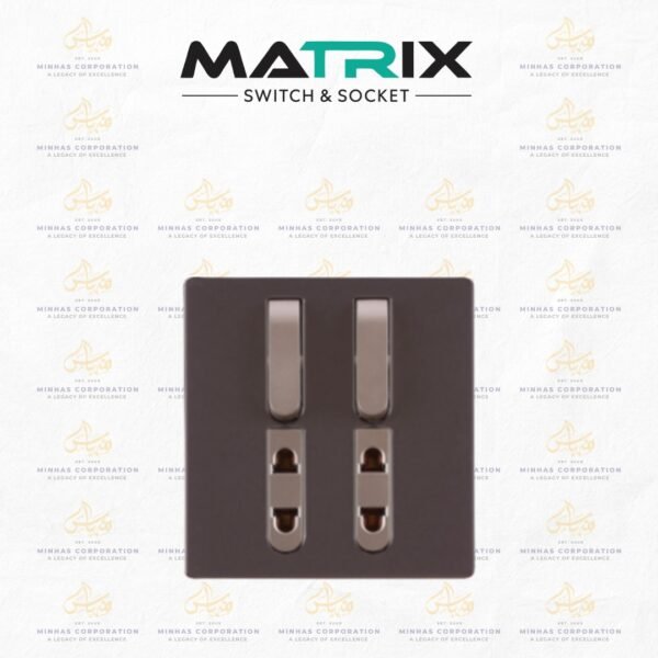 Matrix Active Purple 4 Switch 2 Socket