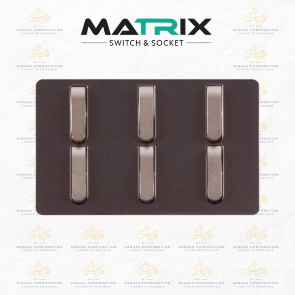 Matrix Active Purple 6 Switch 2 Socket