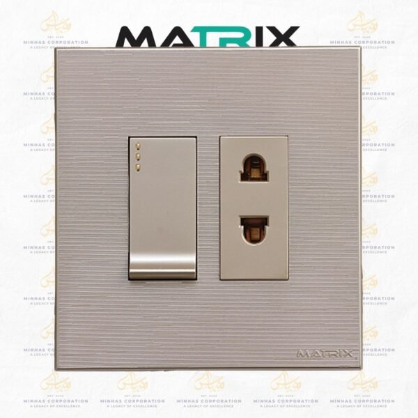 Matrix Excel Gold 1-Switch 1-Socket