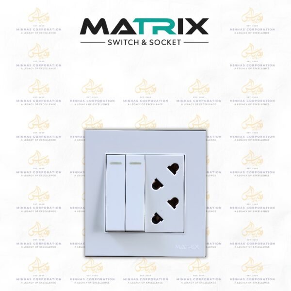 Matrix Prime Plus 2 Switch 1 Socket